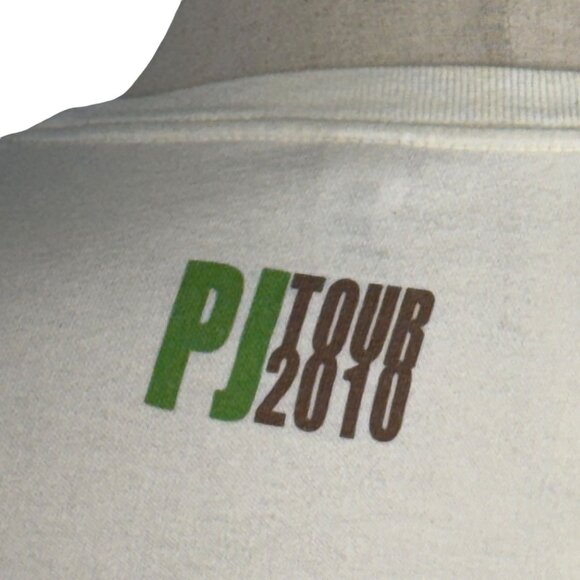 Pearl Jam Tour 2010 Organic Cotton T-Shirt Medium Womens Crew Neck Graphic Tee - Picture 8 of 9